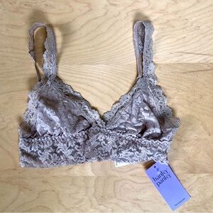 NWT Hanky Panky Women's Lace Crossover Bralette - Chai XS